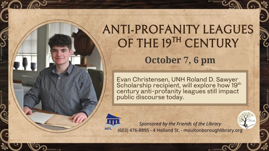 Anti-Profanity Leagues of the 19th century, Oct. 7, 6 pm