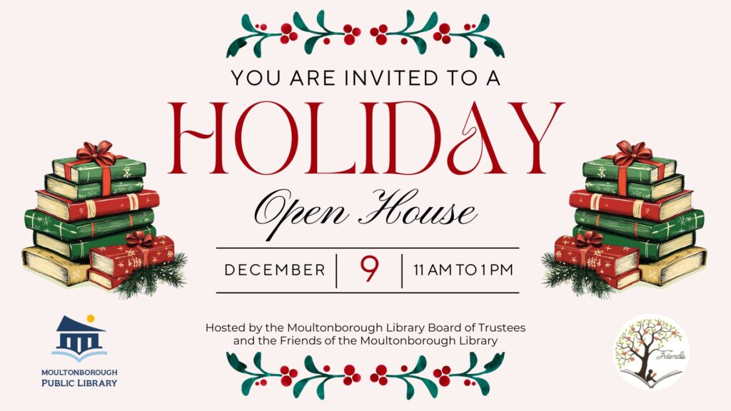 Holiday Open House, December 9, 11 am to 1 pm

