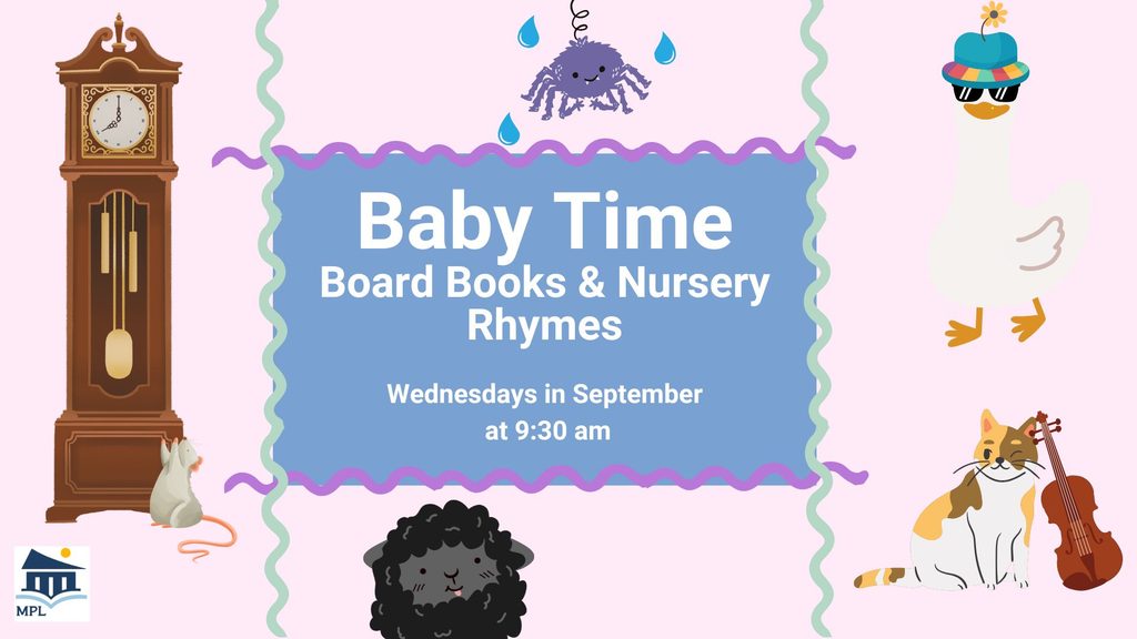 Baby Time in September, 9:30 am Wednesdays.
